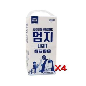 엄지 라이트 패드 50매(아로마향) X4개 강력흡수 애견