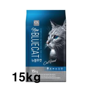 뉴 블루캣 15kg 고양이 건조 전연령 눈건강 사료